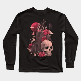 Death and Music - Cello Skull Evil Gift Long Sleeve T-Shirt